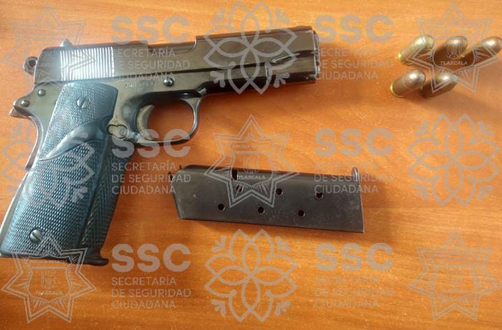 Asegura SSC arma de fuego en Xaltocan